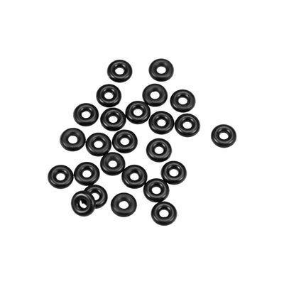 uxcell Uxcell O-Rings Nitrile Rubber 1.5mm Inner Diameter 4.5mm OD 1.5mm Width Round Seal Gasket 25 Pcs