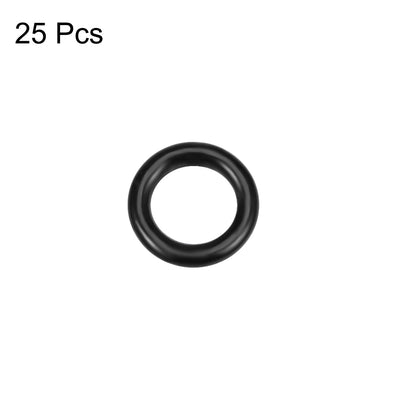 Harfington Uxcell O-Rings Nitrile Rubber 5mm Inner Diameter 8mm OD 1.5mm Width Round Seal Gasket 25 Pcs