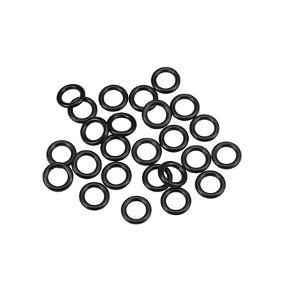 uxcell Uxcell O-Rings Nitrile Rubber 5mm Inner Diameter 8mm OD 1.5mm Width Round Seal Gasket 25 Pcs