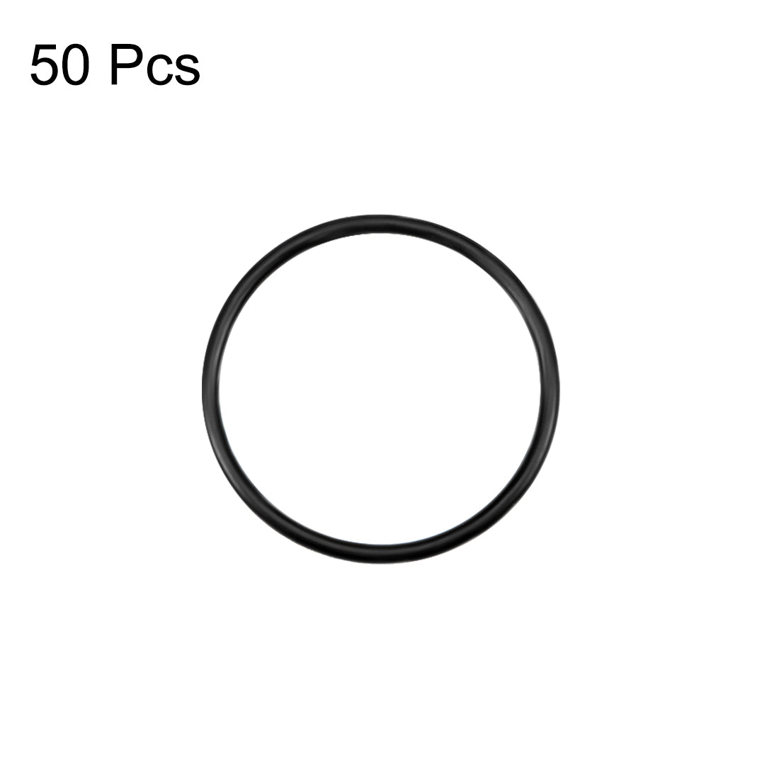uxcell Uxcell O-Rings Nitrile Rubber 23mm Inner Diameter 26mm OD 1.5mm Width Round Seal Gasket 50 Pcs