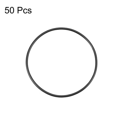 Harfington Uxcell O-Rings Nitrile Rubber 44mm Inner Diameter 47mm OD 1.5mm Width Round Seal Gasket 50 Pcs