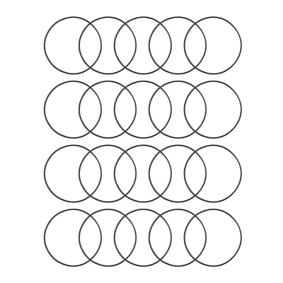 uxcell Uxcell O-Rings Nitrile Rubber 53mm Inner Diameter 56mm OD 1.5mm Width Round Seal Gasket 20 Pcs