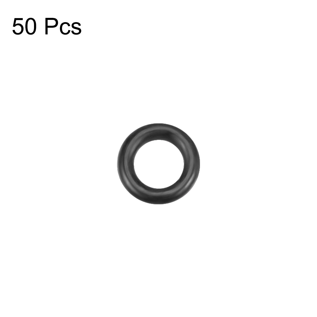 uxcell Uxcell O-Rings Nitrile Rubber 2.6mm Inner Diameter 4.6mm OD 1mm Width Round Seal Gasket 50 Pcs