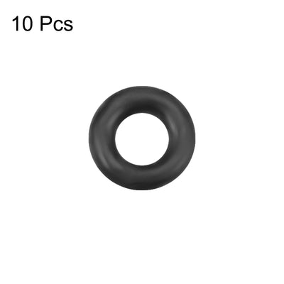 Harfington Uxcell O-Rings Nitrile Rubber 1.8mm Inner Diameter 3.8mm OD 1mm Width Round Seal Gasket 10 Pcs