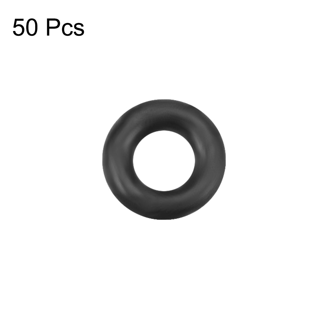 uxcell Uxcell O-Rings Nitrile Rubber 1.8mm Inner Diameter 3.8mm OD 1mm Width Round Seal Gasket 50 Pcs