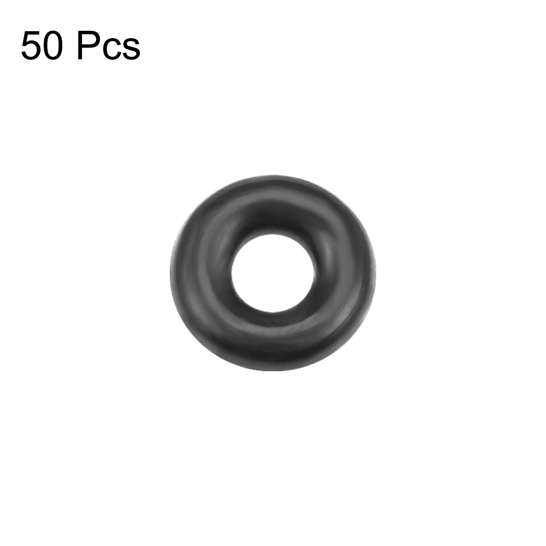 uxcell Uxcell O-Rings Nitrile Rubber 1.2mm Inner Diameter 3.2mm OD 1mm Width Round Seal Gasket 50 Pcs