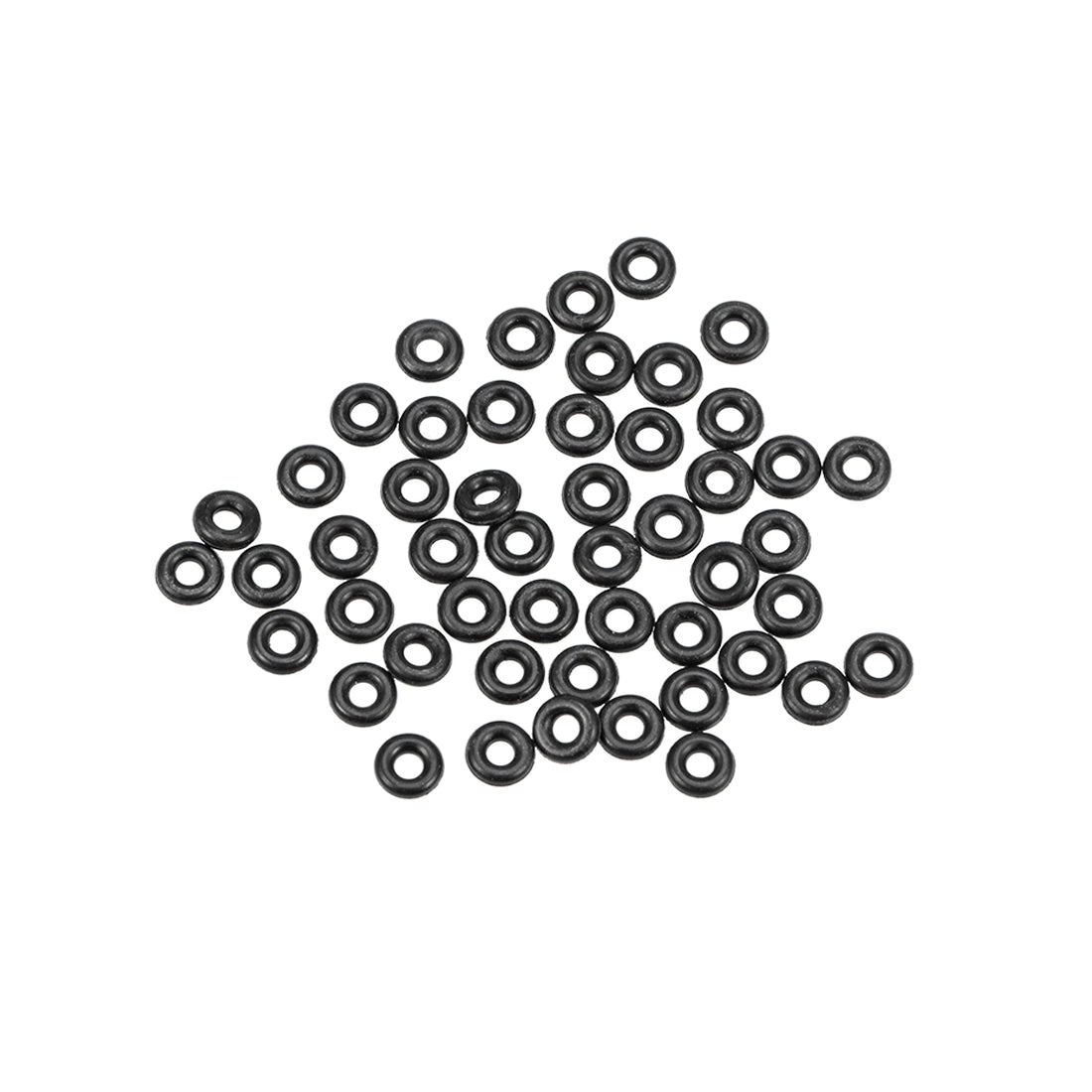uxcell Uxcell O-Rings Nitrile Rubber 1.2mm Inner Diameter 3.2mm OD 1mm Width Round Seal Gasket 50 Pcs