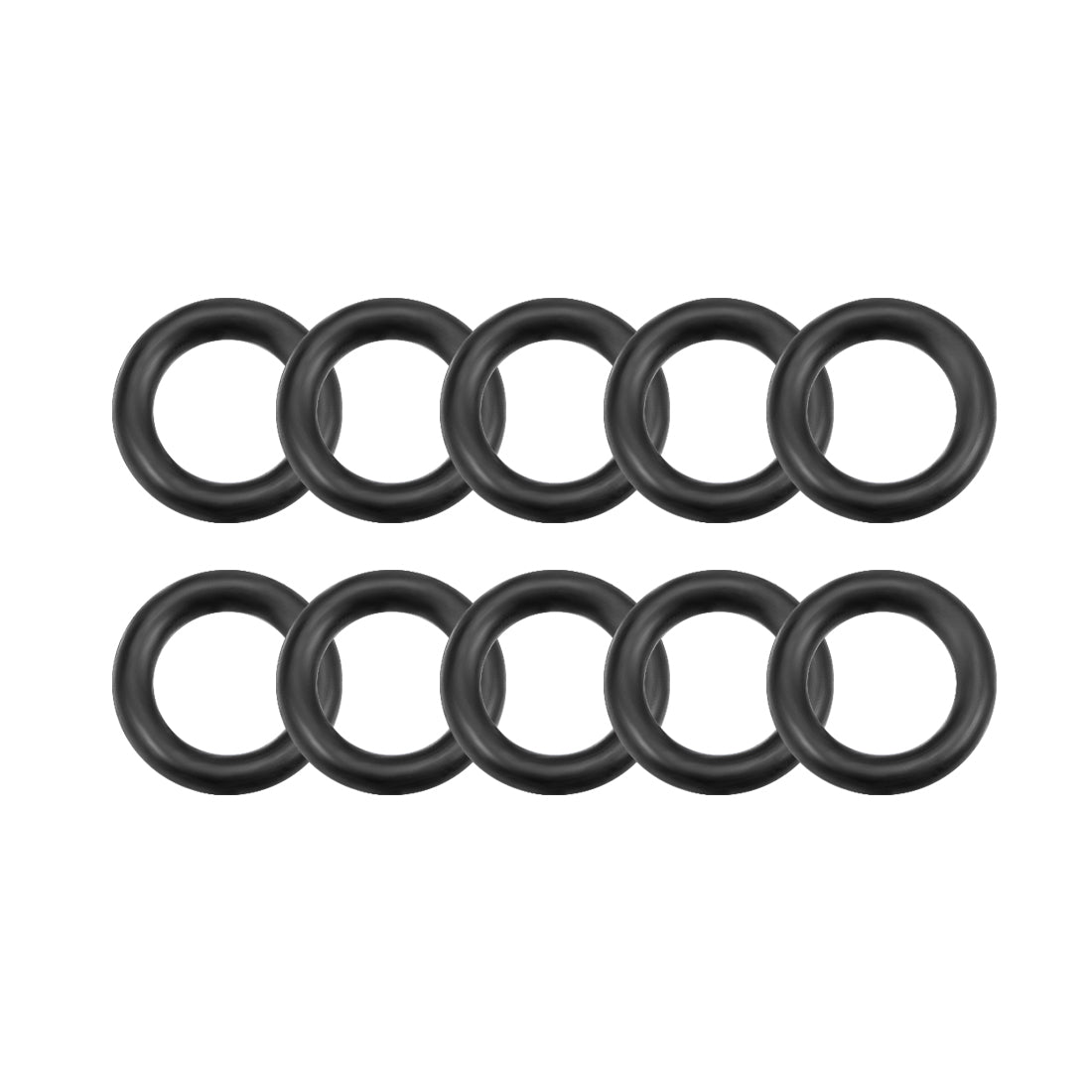 uxcell Uxcell O-Rings Nitrile Rubber 3.5mm Inner Diameter 5.5mm OD 1mm Width Round Seal Gasket 10 Pcs