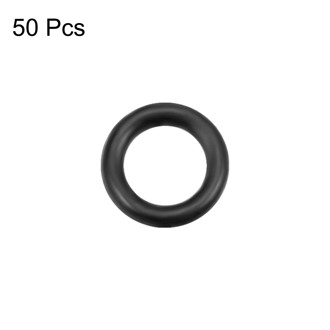 uxcell Uxcell O-Rings Nitrile Rubber 3.5mm Inner Diameter 5.5mm OD 1mm Width Round Seal Gasket 50 Pcs