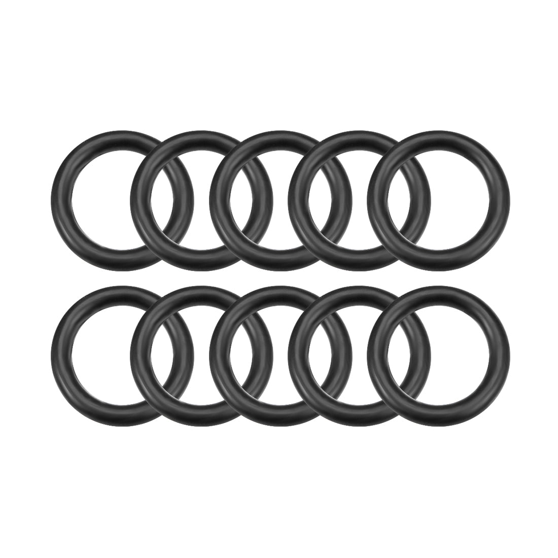 uxcell Uxcell O-Rings Nitrile Rubber 4.5mm Inner Diameter 6.5mm OD 1mm Width Round Seal Gasket 10 Pcs