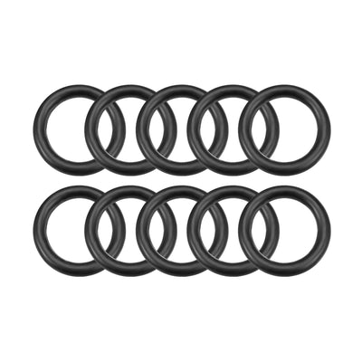 uxcell Uxcell O-Rings Nitrile Rubber 4.5mm Inner Diameter 6.5mm OD 1mm Width Round Seal Gasket 10 Pcs