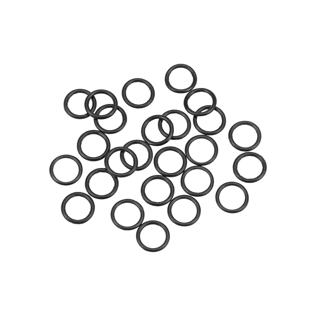 uxcell Uxcell O-Rings Nitrile Rubber 5.5mm Inner Diameter 7.5mm OD 1mm Width Round Seal Gasket 25 Pcs