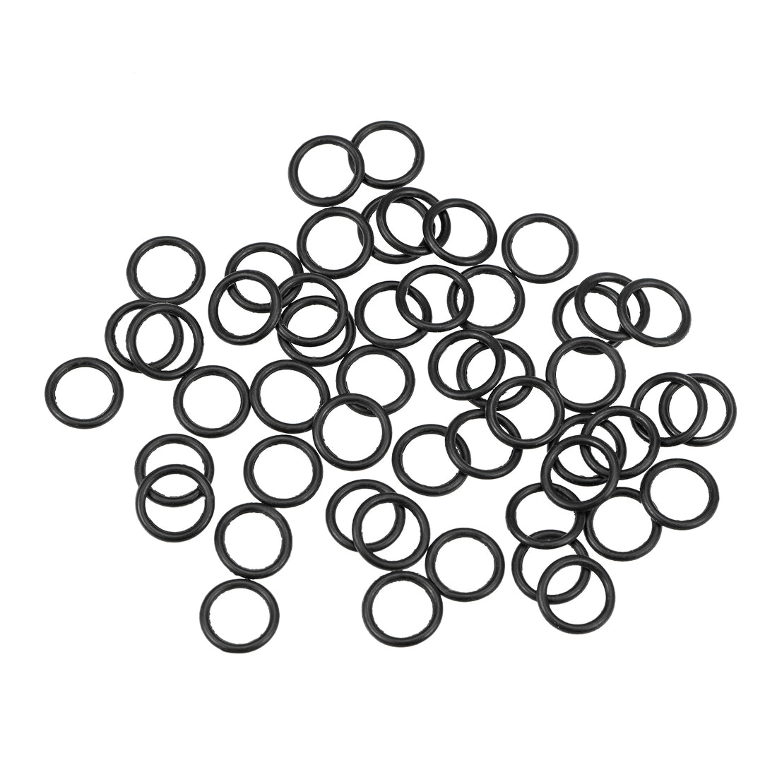uxcell Uxcell O-Rings Nitrile Rubber 5.5mm Inner Diameter 7.5mm OD 1mm Width Round Seal Gasket 50 Pcs