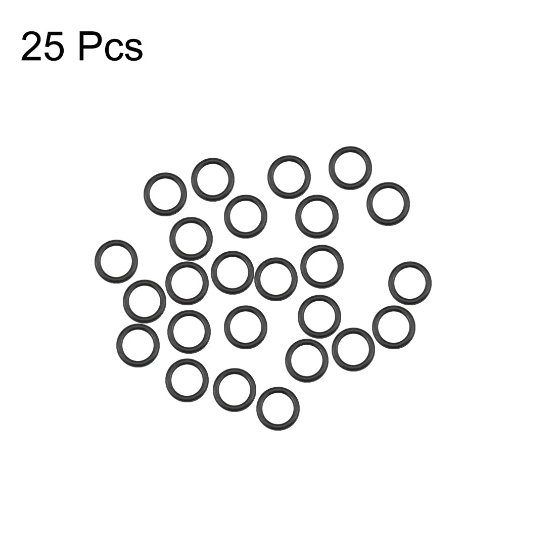 uxcell Uxcell O-Rings Nitrile Rubber 6.5mm Inner Diameter 9.5mm OD 1.5mm Width Round Seal Gasket 25 Pcs