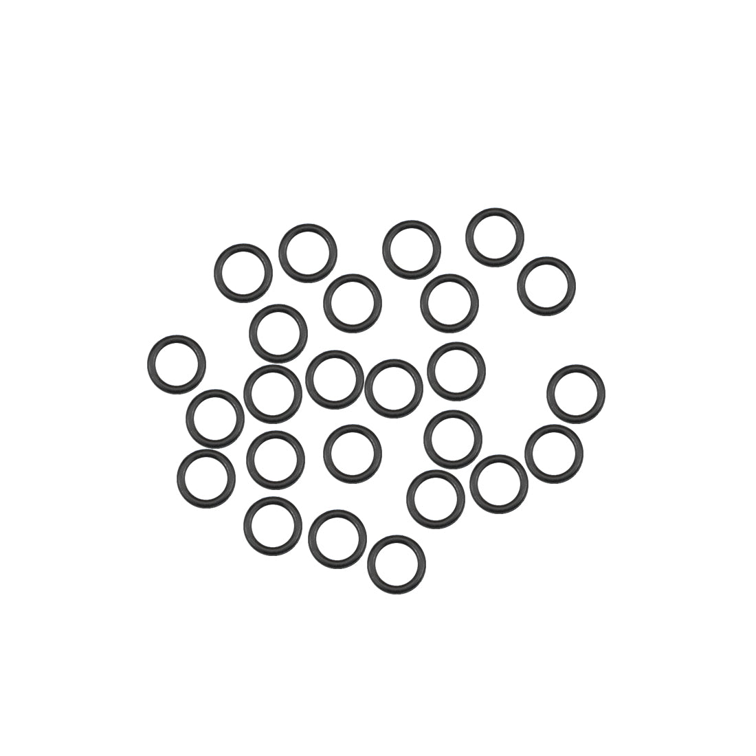 uxcell Uxcell O-Rings Nitrile Rubber 6.5mm Inner Diameter 9.5mm OD 1.5mm Width Round Seal Gasket 25 Pcs
