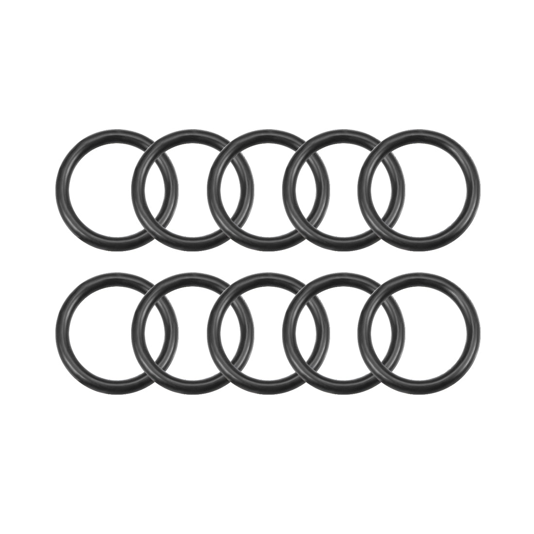 uxcell Uxcell O-Rings Nitrile Rubber 6.5mm Inner Diameter 8.5mm OD 1mm Width Round Seal Gasket 10 Pcs