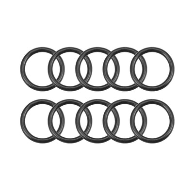 uxcell Uxcell O-Rings Nitrile Rubber 6.5mm Inner Diameter 8.5mm OD 1mm Width Round Seal Gasket 10 Pcs