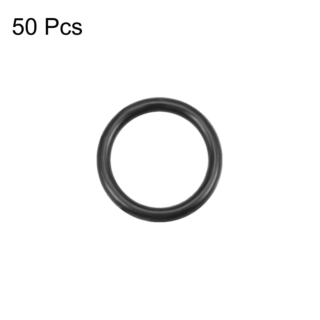 uxcell Uxcell O-Rings Nitrile Rubber 6.5mm Inner Diameter 8.5mm OD 1mm Width Round Seal Gasket 50 Pcs