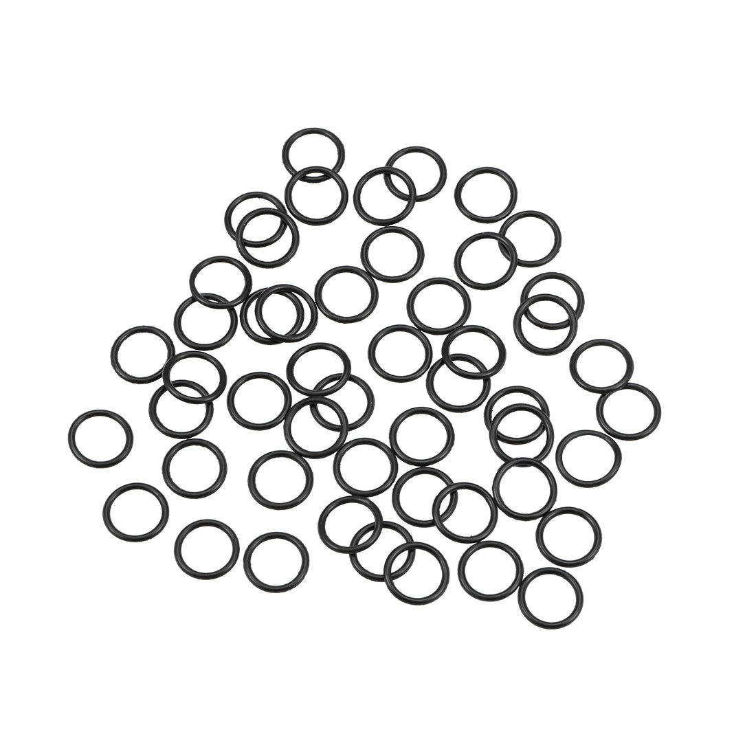 uxcell Uxcell O-Rings Nitrile Rubber 6.5mm Inner Diameter 8.5mm OD 1mm Width Round Seal Gasket 50 Pcs