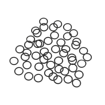 uxcell Uxcell O-Rings Nitrile Rubber 6.5mm Inner Diameter 8.5mm OD 1mm Width Round Seal Gasket 50 Pcs