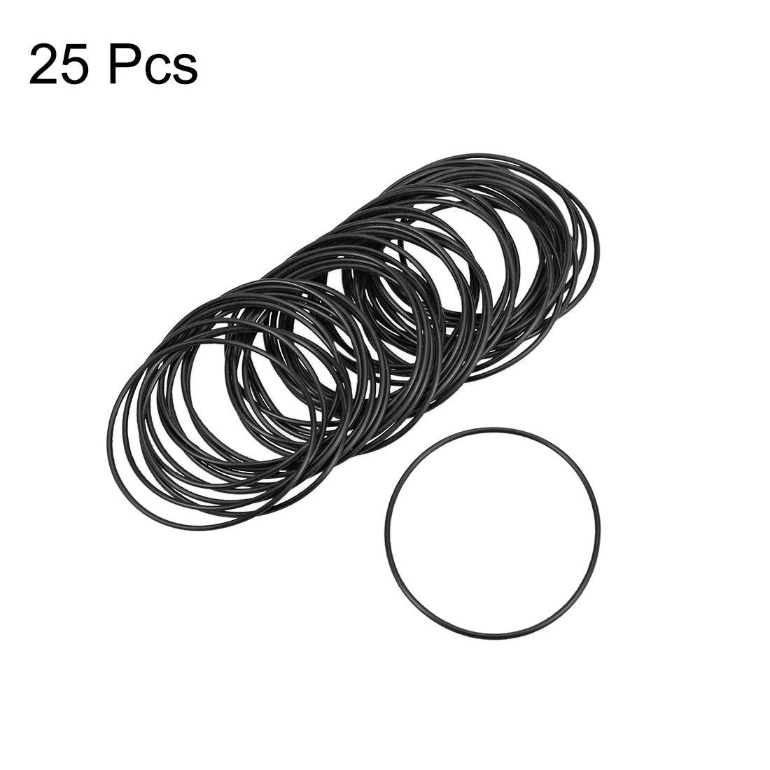 uxcell Uxcell O-Rings Nitrile Rubber 33mm Inner Diameter 35mm OD 1mm Width Round Seal Gasket 50 Pcs