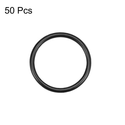 Harfington Uxcell O-Rings Nitrile Rubber 25mm Inner Diameter 30mm OD 2.5mm Width Round Seal Gasket 50 Pcs
