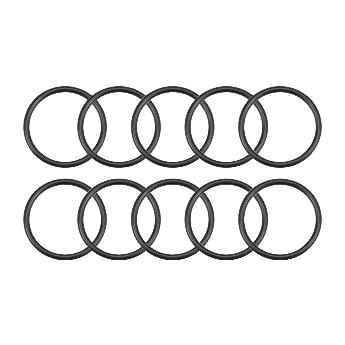 uxcell Uxcell O-Rings Nitrile Rubber 27mm Inner Diameter 32mm OD 2.5mm Width Round Seal Gasket 10 Pcs