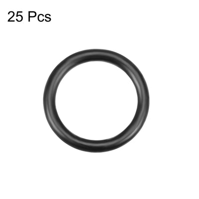 Harfington Uxcell O-Rings Nitrile Rubber 15mm Inner Diameter 20mm OD 2.5mm Width Round Seal Gasket 25 Pcs