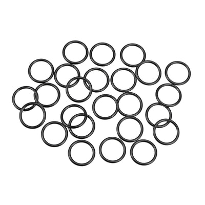 uxcell Uxcell O-Rings Nitrile Rubber 19mm Inner Diameter 24mm OD 2.5mm Width Round Seal Gasket 25 Pcs