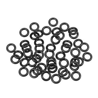 uxcell Uxcell O-Rings Nitrile Rubber 7mm Inner Diameter 12mm OD 2.5mm Width Round Seal Gasket 50 Pcs