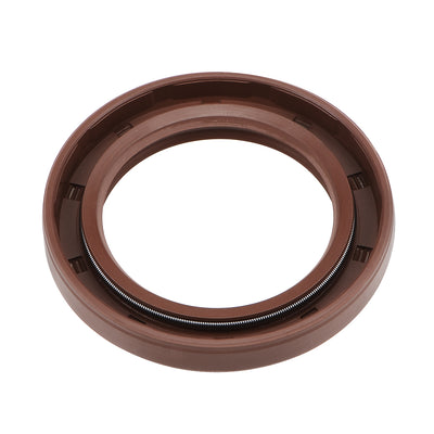 Harfington Oil Seal 40mm Inner Dia Fluorine Rubber Double Lip Seals 2Pcs