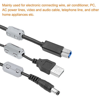 Harfington Ferrite Cores Ring Clip-On RFI EMI Noise Filter Clip
