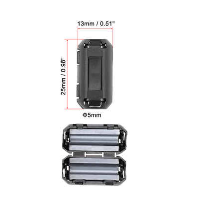 Harfington Ferrite Cores Ring Clip-On RFI EMI Noise Filter Clip