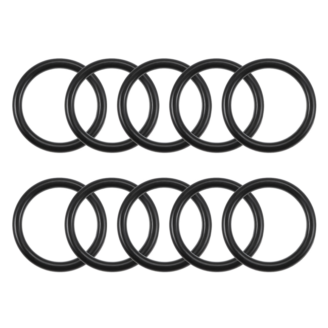 uxcell Uxcell O-Rings Nitrile Rubber 15.6mm Inner Diameter 20mm OD 2.2mm Width Round Seal Gasket 10 Pcs