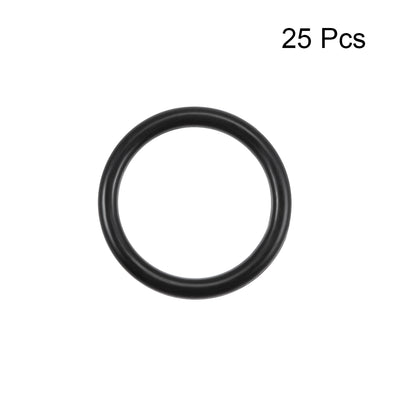 Harfington Uxcell O-Rings Nitrile Rubber 15.6mm Inner Diameter 20mm OD 2.2mm Width Round Seal Gasket 25 Pcs