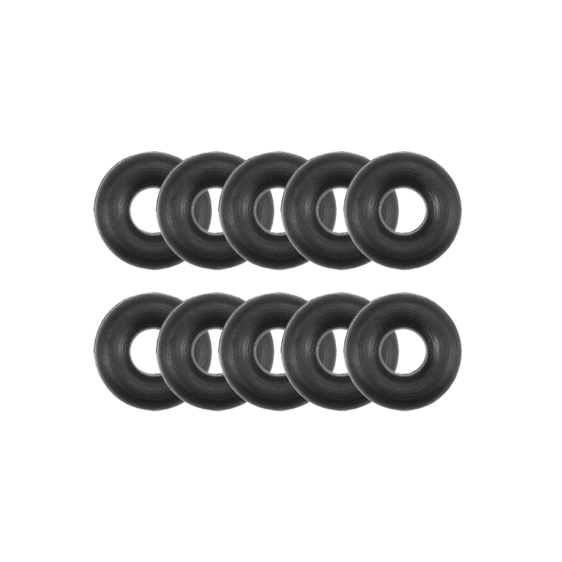 uxcell Uxcell O-Rings Nitrile Rubber 2.6mm Inner Diameter 7mm OD 2.2mm Width Round Seal Gasket 10 Pcs