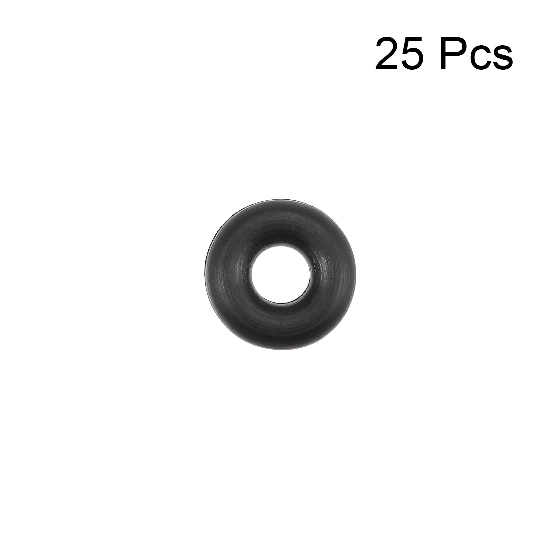 uxcell Uxcell O-Rings Nitrile Rubber 2.6mm Inner Diameter 7mm OD 2.2mm Width Round Seal Gasket 25 Pcs