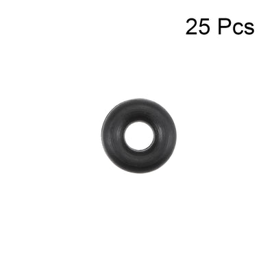 Harfington Uxcell O-Rings Nitrile Rubber 2.6mm Inner Diameter 7mm OD 2.2mm Width Round Seal Gasket 25 Pcs
