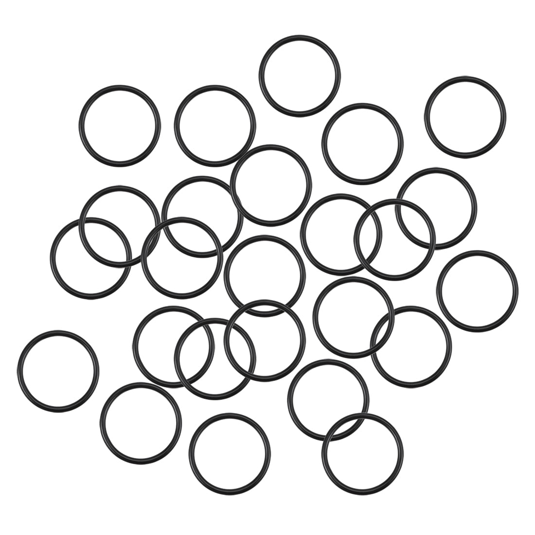 uxcell Uxcell O-Rings Nitrile Rubber 22.6mm Inner Diameter 27mm OD 2.2mm Width Round Seal Gasket 25 Pcs