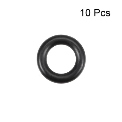 Harfington Uxcell O-Rings Nitrile Rubber 7.59mm Inner Diameter 12.83mm OD 2.62mm Width Round Seal Gasket 10 Pcs