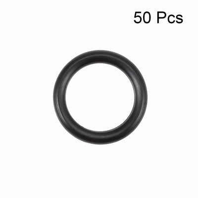Harfington Uxcell O-Rings Nitrile Rubber 12.37mm Inner Diameter 17.61mm OD 2.62mm Width Round Seal Gasket 50 Pcs