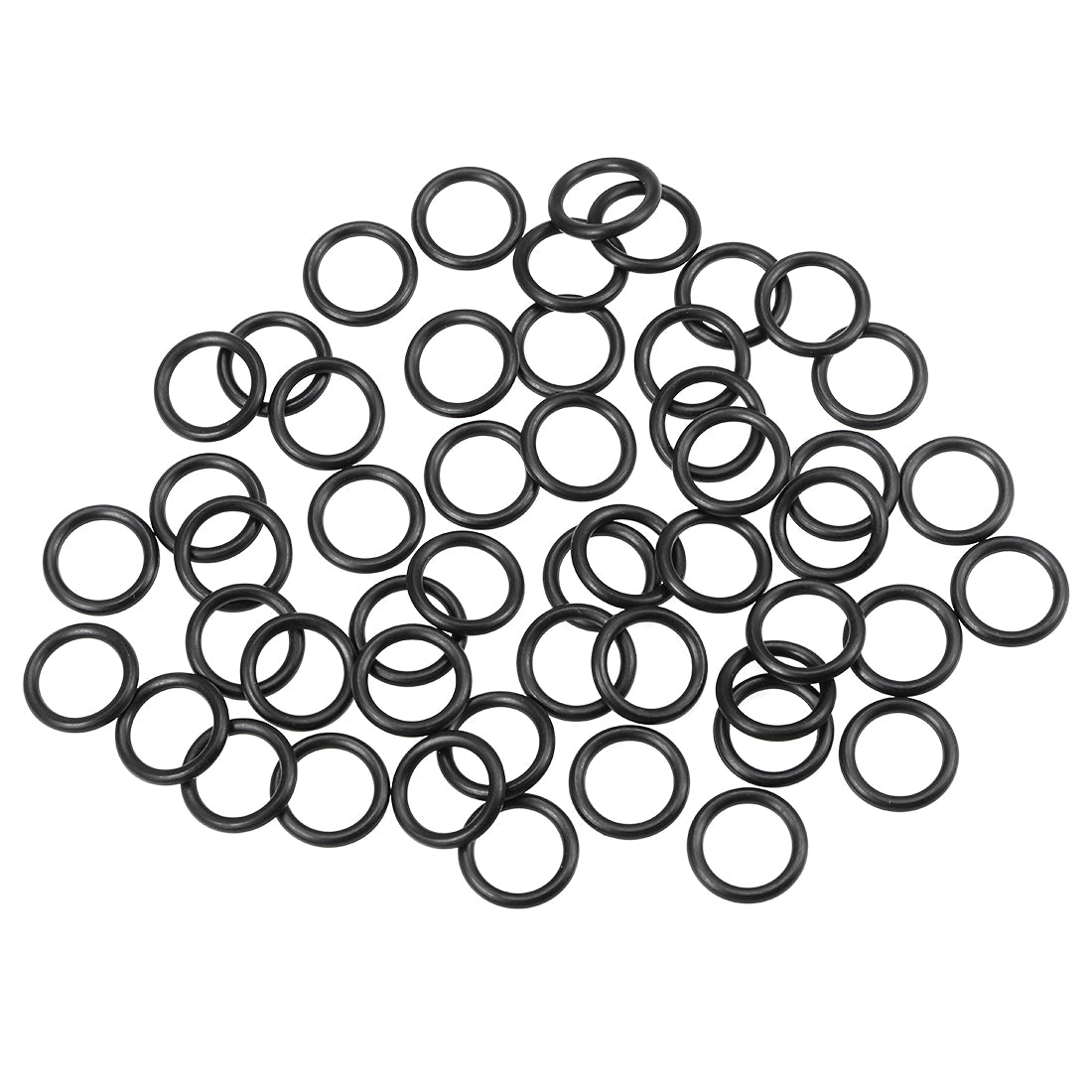 uxcell Uxcell O-Rings Nitrile Rubber 12.37mm Inner Diameter 17.61mm OD 2.62mm Width Round Seal Gasket 50 Pcs