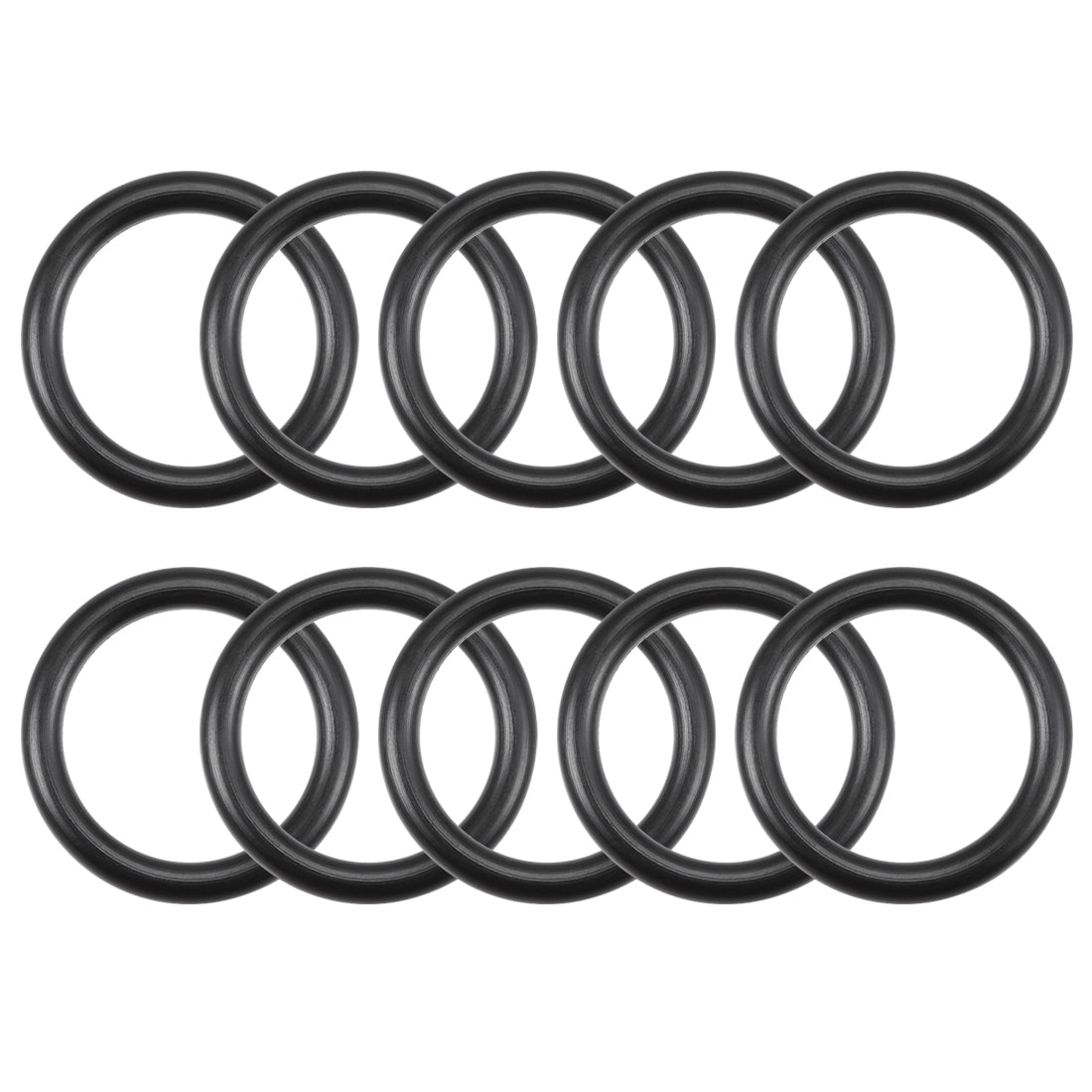 uxcell Uxcell O-Rings Nitrile Rubber 15.54mm Inner Diameter 20.78mm OD 2.62mm Width Round Seal Gasket 10 Pcs