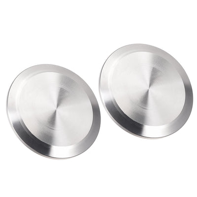 uxcell Uxcell Vacuum End Cap 64mm Tube OD Clamp Ferrule Flange Stainless Steel 304 2pcs