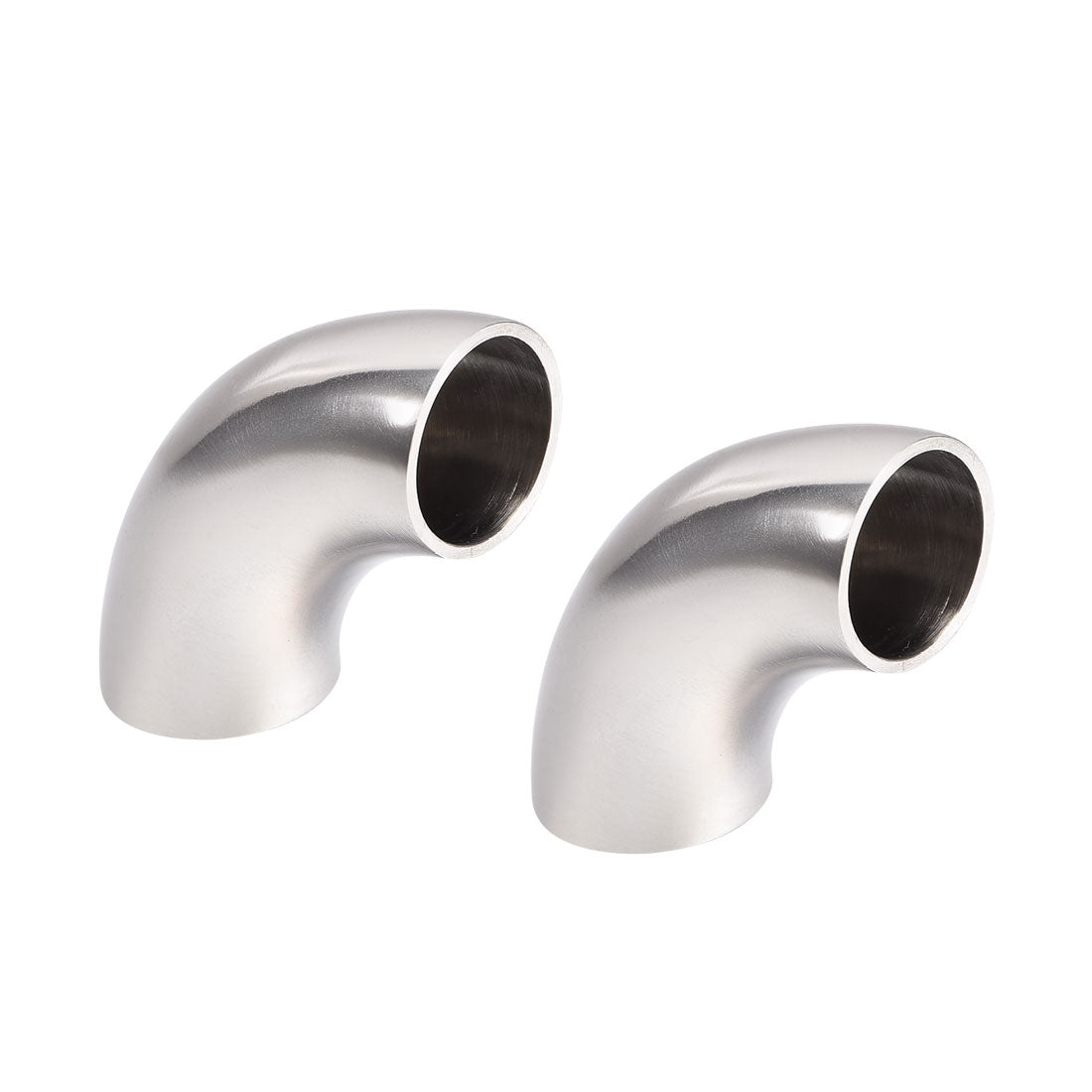 uxcell Uxcell Stainless Steel Vacuum Fitting Elbow 90 Degree Polished 0.75 Inch Tube OD 2pcs