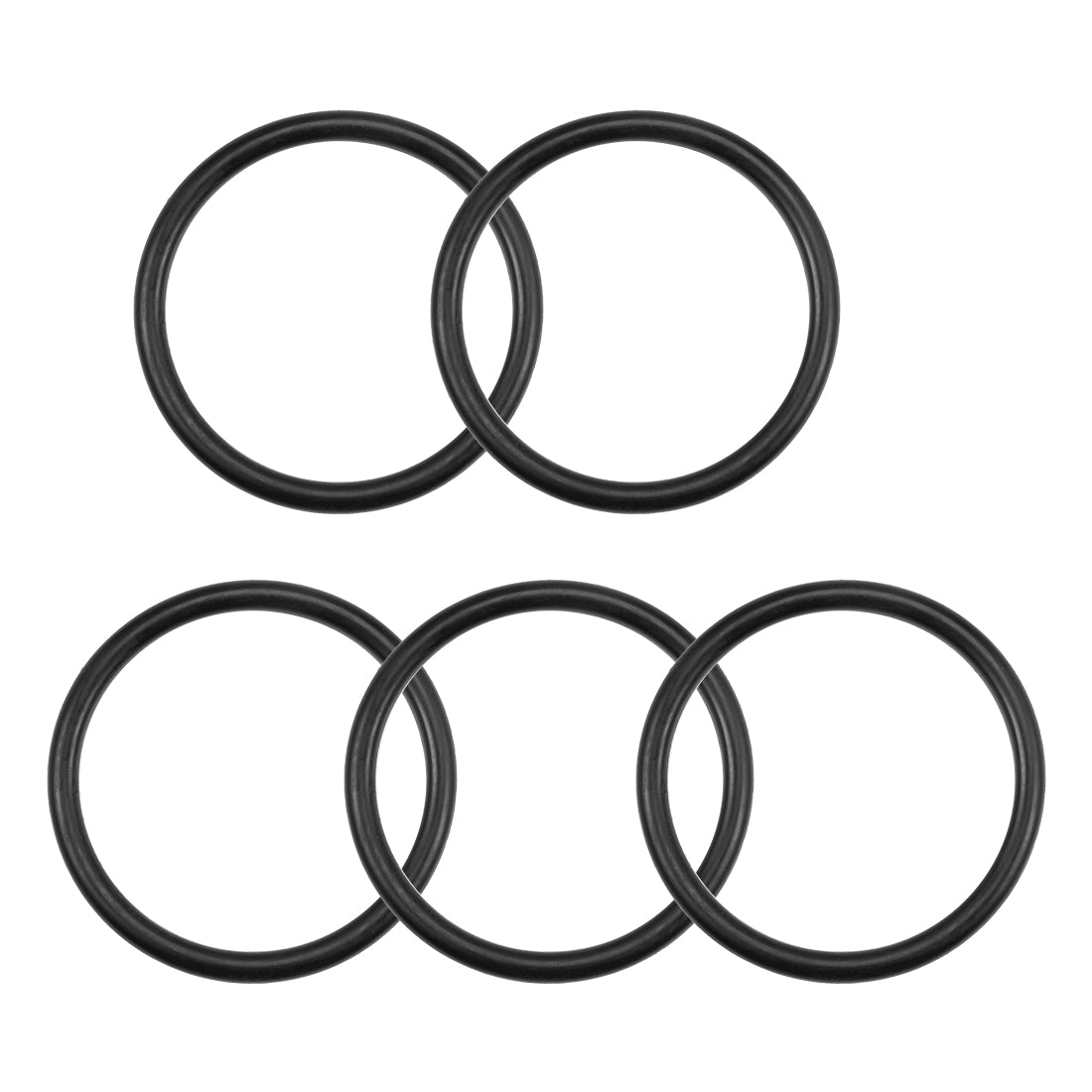 uxcell Uxcell O-Rings Nitrile Rubber 61.6mm Inner Diameter 73mm OD 5.7mm Width Round Seal Gasket 5 Pcs