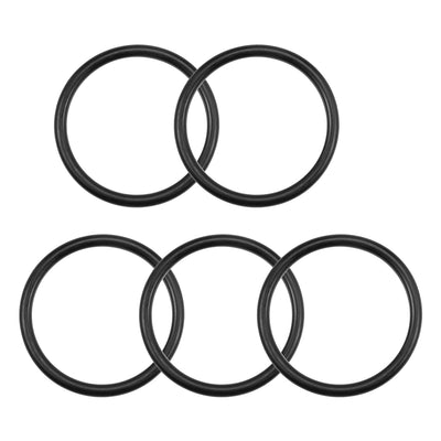 uxcell Uxcell O-Rings Nitrile Rubber 61.6mm Inner Diameter 73mm OD 5.7mm Width Round Seal Gasket 5 Pcs