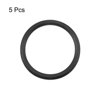 Harfington Uxcell O-Rings Nitrile Rubber 51.6mm Inner Diameter 63mm OD 5.7mm Width Round Seal Gasket 5 Pcs
