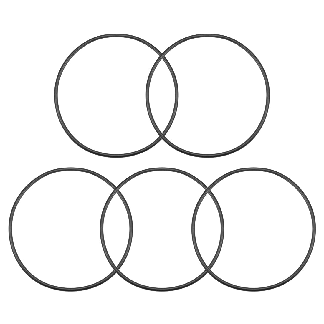 uxcell Uxcell O-Rings Nitrile Rubber 173.6mm Inner Diameter 185mm OD 5.7mm Width Round Seal Gasket 5 Pcs