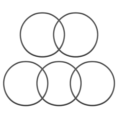 uxcell Uxcell O-Rings Nitrile Rubber 173.6mm Inner Diameter 185mm OD 5.7mm Width Round Seal Gasket 5 Pcs